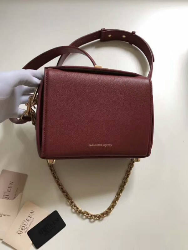 Replica New Fashion Cheap Red Alexander Mcqueen Box Handbags